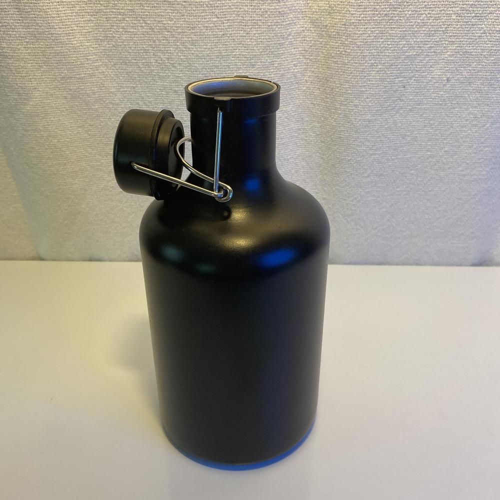 Viski black aluminum insulated 2L flask
